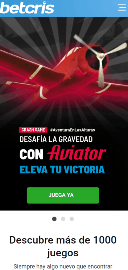 Betcris casino en México: Aplicación móvil y versión web